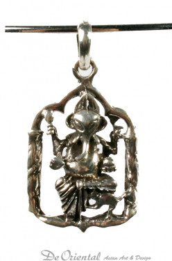 Hanger zilver Ganesha
