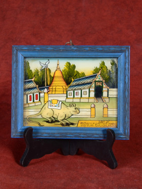 Reverse glas schilderij Thaise dierenriem Rat handgeschilderd