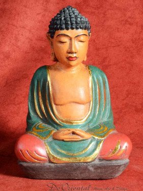 Boeddha in meditatie handmade Indonesie