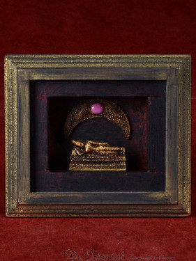 Decoratief 3D schilderijtje met dinsdag Boeddha