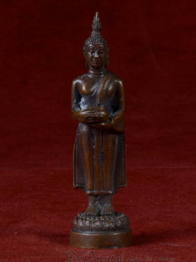 Boeddha miniatuur voor woensdag Boeddha brons