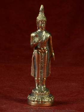 Boeddha miniatuur voor maandag Boeddha messing