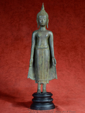 Boeddha staand brons in Varada mudra