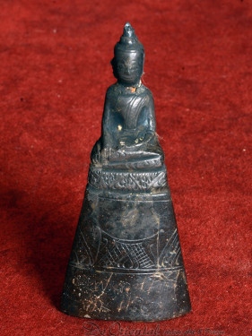 Altaarbeeldje Boeddha Malai stijl met zilverfolie