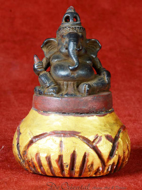 Apart Ganesha beeldje brons Cambodja