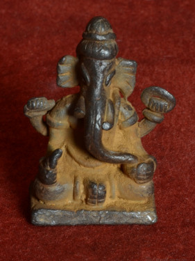 Antiek Bronzen Ganesha Beeldje uit India