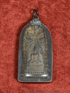 Phra Lo Rom Pho amulet LP Akhom spelter oud