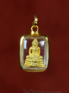 Phra Phuttasathon amulet met Boeddha 18K goud