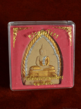 Groot Phra Puta Sothorn amulet in collectiedoos