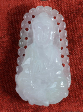 Jade reliëf Boeddha Hanger