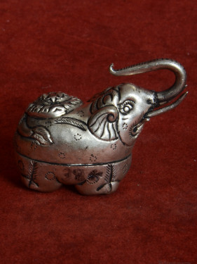 Zilveren Olifant Sieradendoosje 925