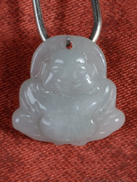 Jade hanger met Happy Boeddha