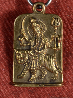 Durga Amulet – Brons India Dubbelzijdig Hanger