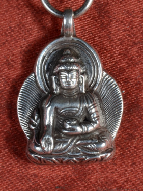 Boeddha Amulet – 925 Zilver Met Tibetaanse Gravure