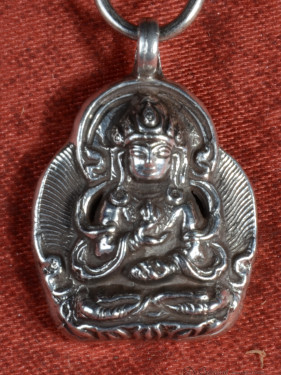 Chenrezig Hanger 925 Zilver Boeddha van Mededogen