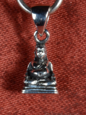 Mini Boeddha Hanger van 925 Zilver