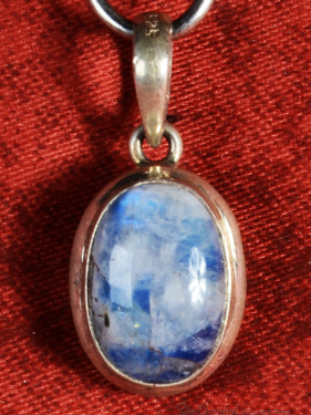 Hanger 925 zilver met cabochon maansteen