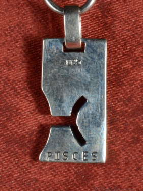 Zilveren hanger met dierenriemteken van Vissen