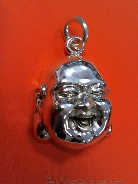 Happy Boeddha hanger 925 sterling zilver groot