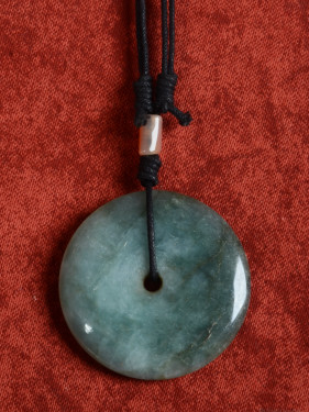 Jade hanger groot "Eternity Bi-Disc"