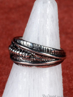 Biker Ring met stingray tail