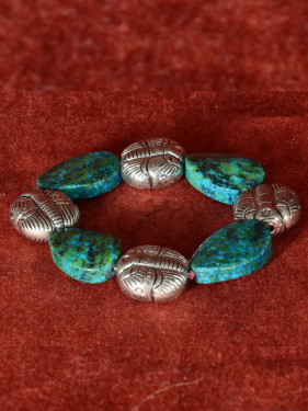 armband met turquoise natuurstenen