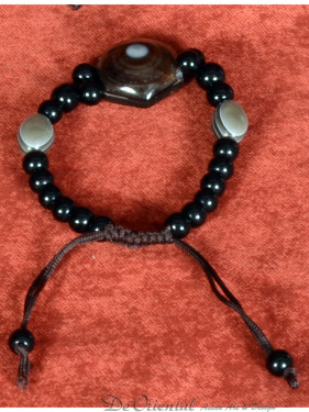 Armband met gestreepte agaat