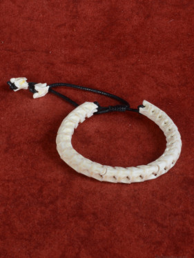 Slangenwervel Armband wit