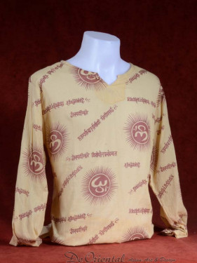 Alternatieve Hindoe blouse met Om Mani Padme Hum.