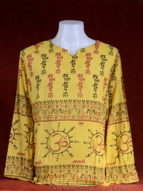 Alternatieve Hindoe blouse Indiase symbolen