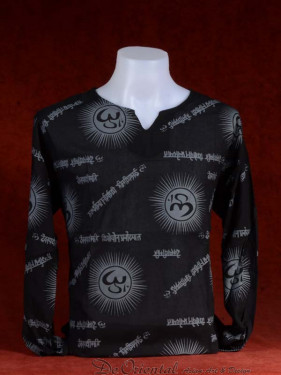 Alternatieve Hindoe blouse met Om Mani Padme Hum.
