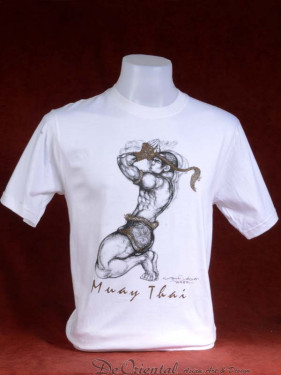 Muay Thai T-Shirt "Wai Khruh" wit