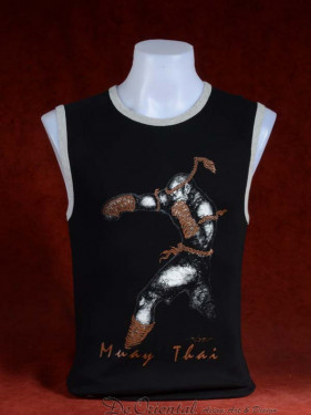 Tanktop Muay Thai Ka Jig Khai zwart