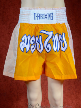 Muay Thai training short geel
