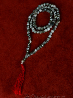 Mala, Japa Mala of gebedssnoer met 108 kralen 9 mm  jade