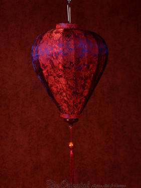Chinese Lampion Lamp klein rood-blauw