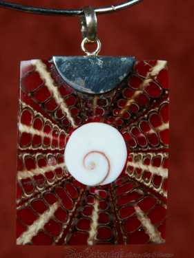 Handgemaakt sieraad van schelp