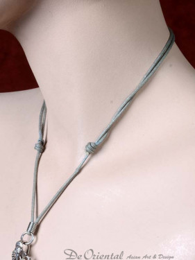 Koordje met schuifknoop grijs