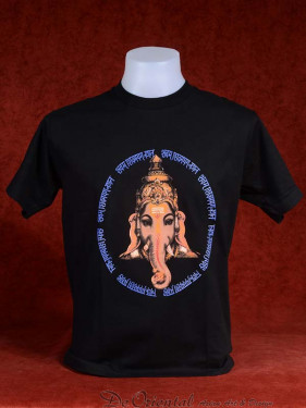 T-Shirt met afbeelding van Ganesha