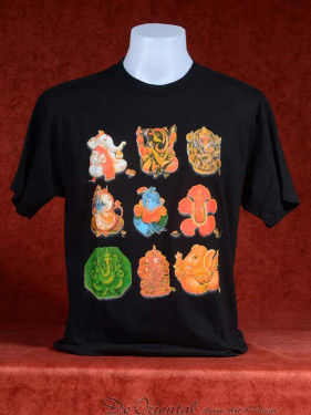 Leuk T-shirt met setje van 9 Ganesha's