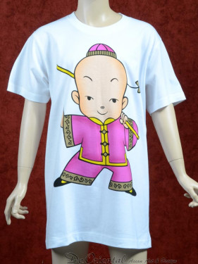 Paars Kung Fu T-shirt voor kinderen