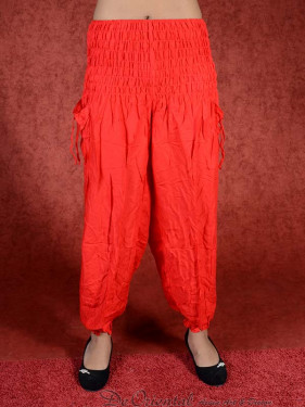 Rode harem broek model Aladdin