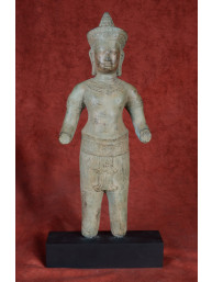 Khmer bronzen godheidsbeeld – Angkor stijl