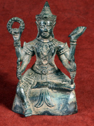Bronzen Vishnu beeld met vier armen