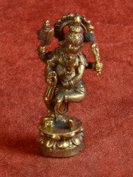 Dansende Ganesha brons miniatuur
