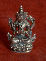 Vierarmige Avalokiteshvara brons