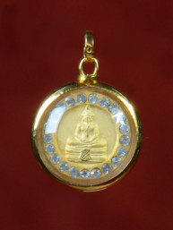 Twee Boeddha's amulet