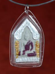 Khun Paen & Kuman Thong amulet met paarse lak