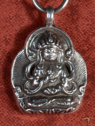 Chenrezig Hanger 925 Zilver Boeddha van Mededogen