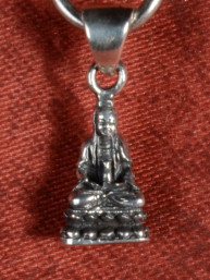 Hanger 925 zilver Guan Yin zittend in meditatie